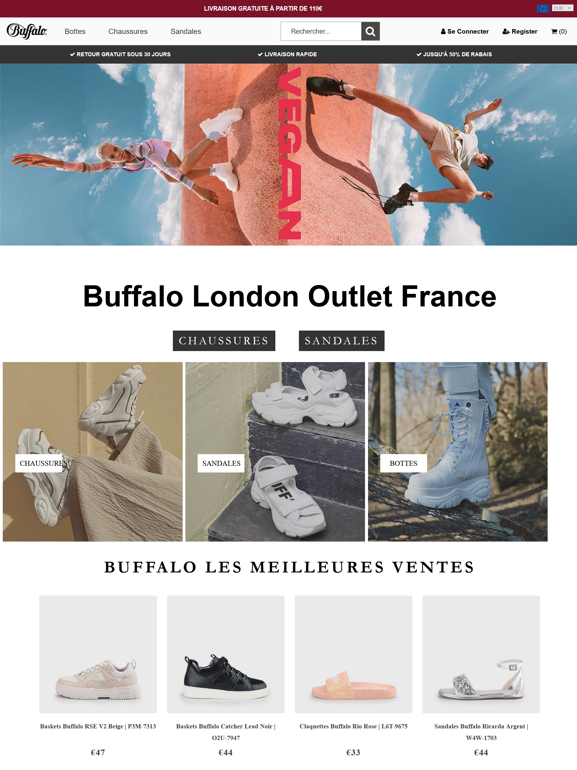 Fausses chaussures Buffalo