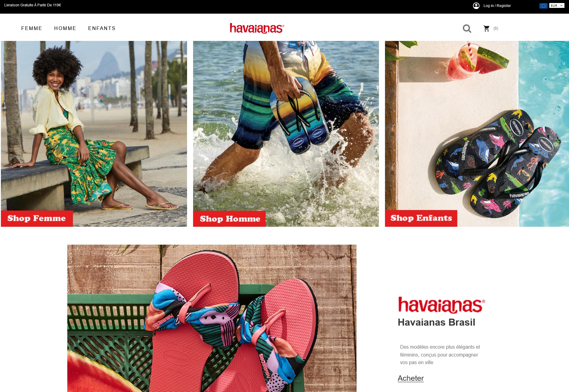 fausses havaianas soldes