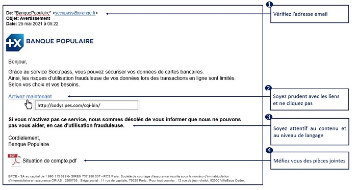 Banque Populaire Mail Phishing