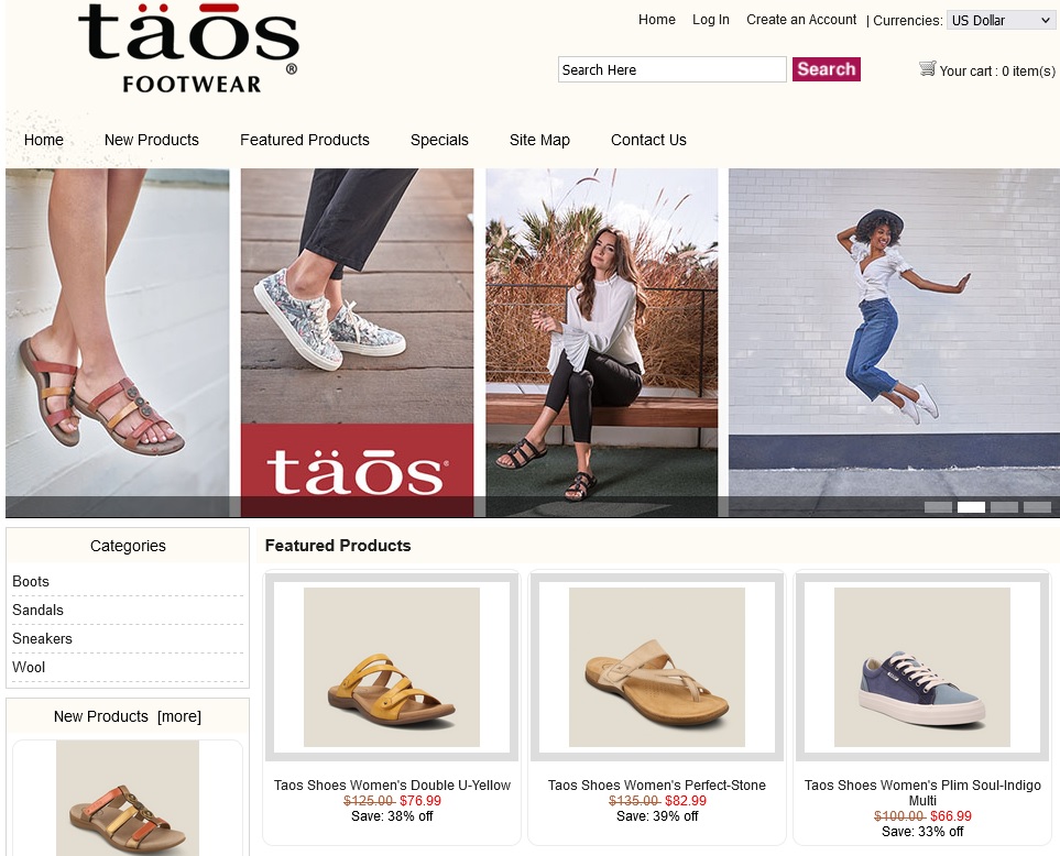 chaussures Taos