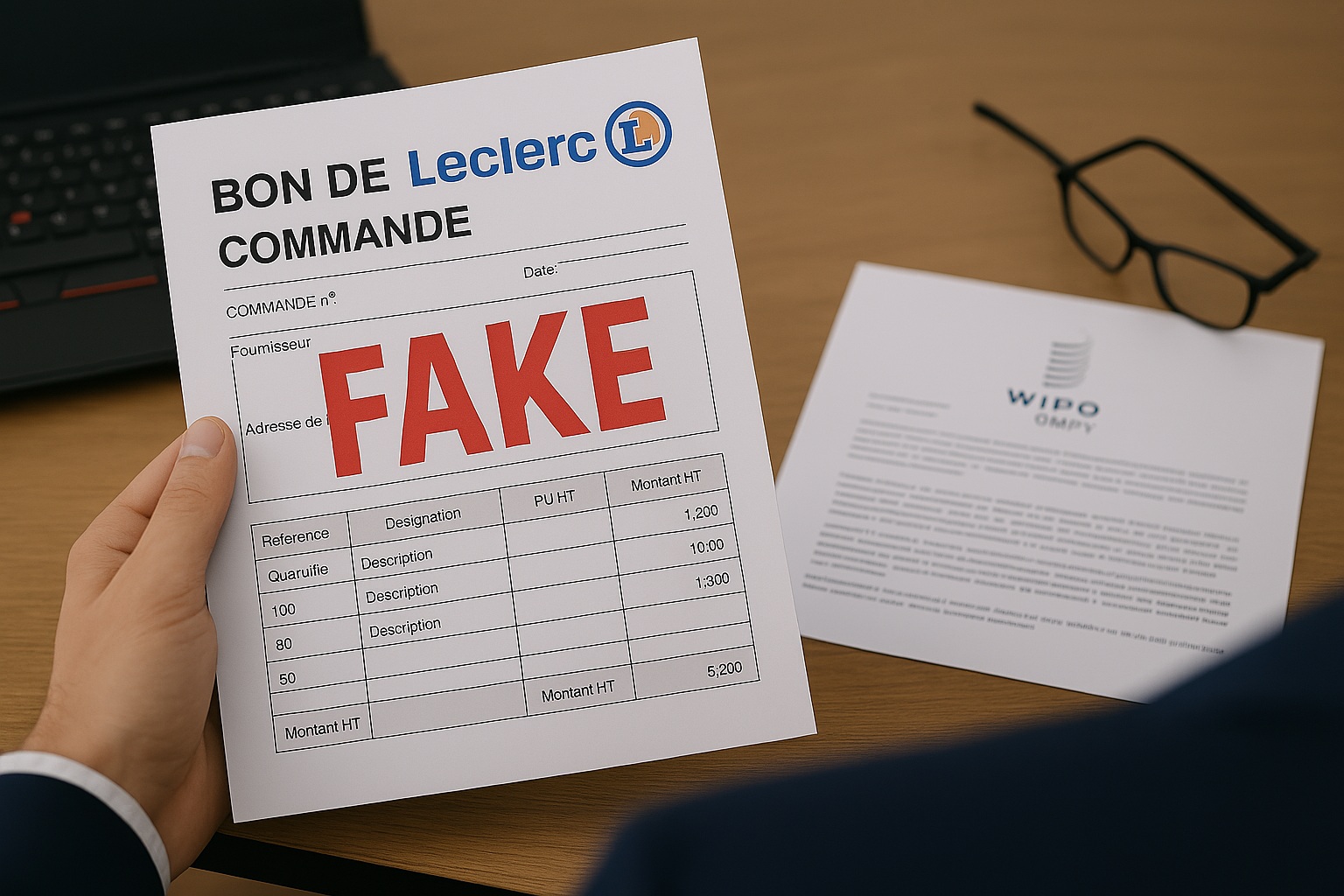 faux bons de commande Leclerc
