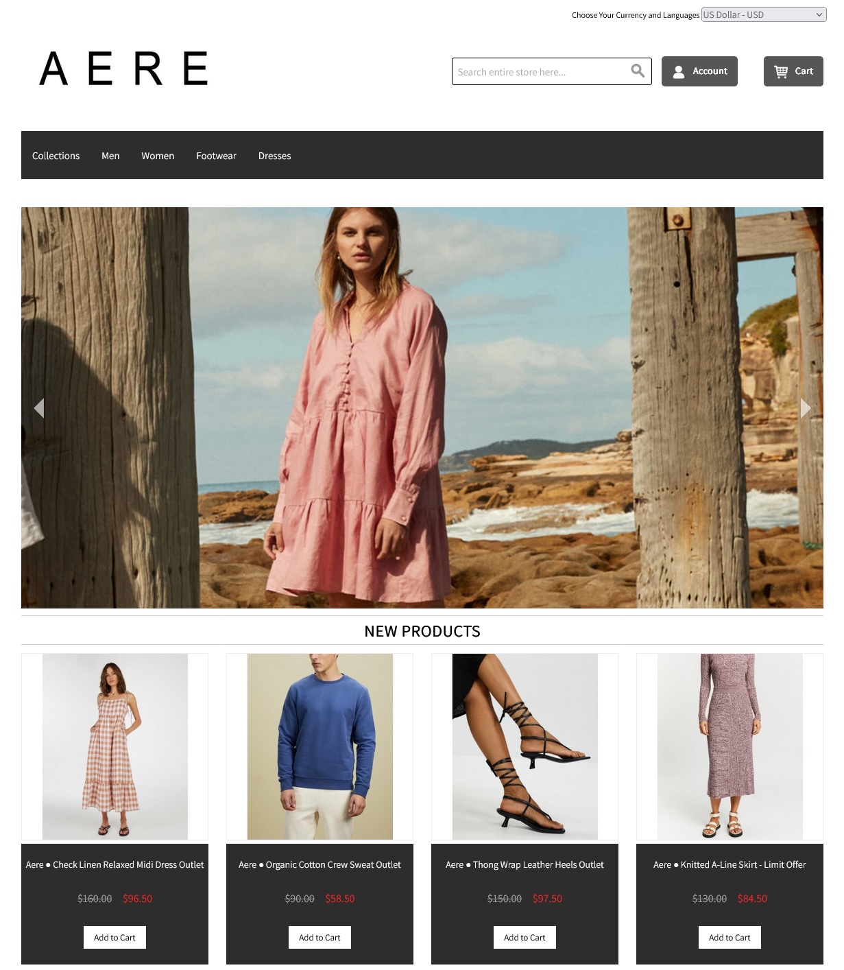 vêtements AERE