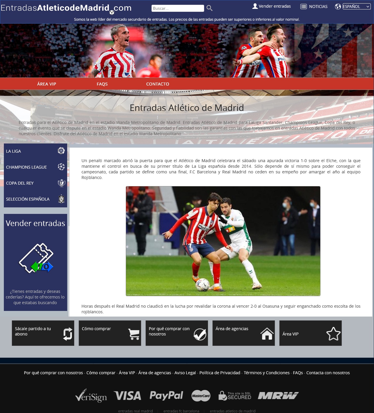 atlético madrid tickets