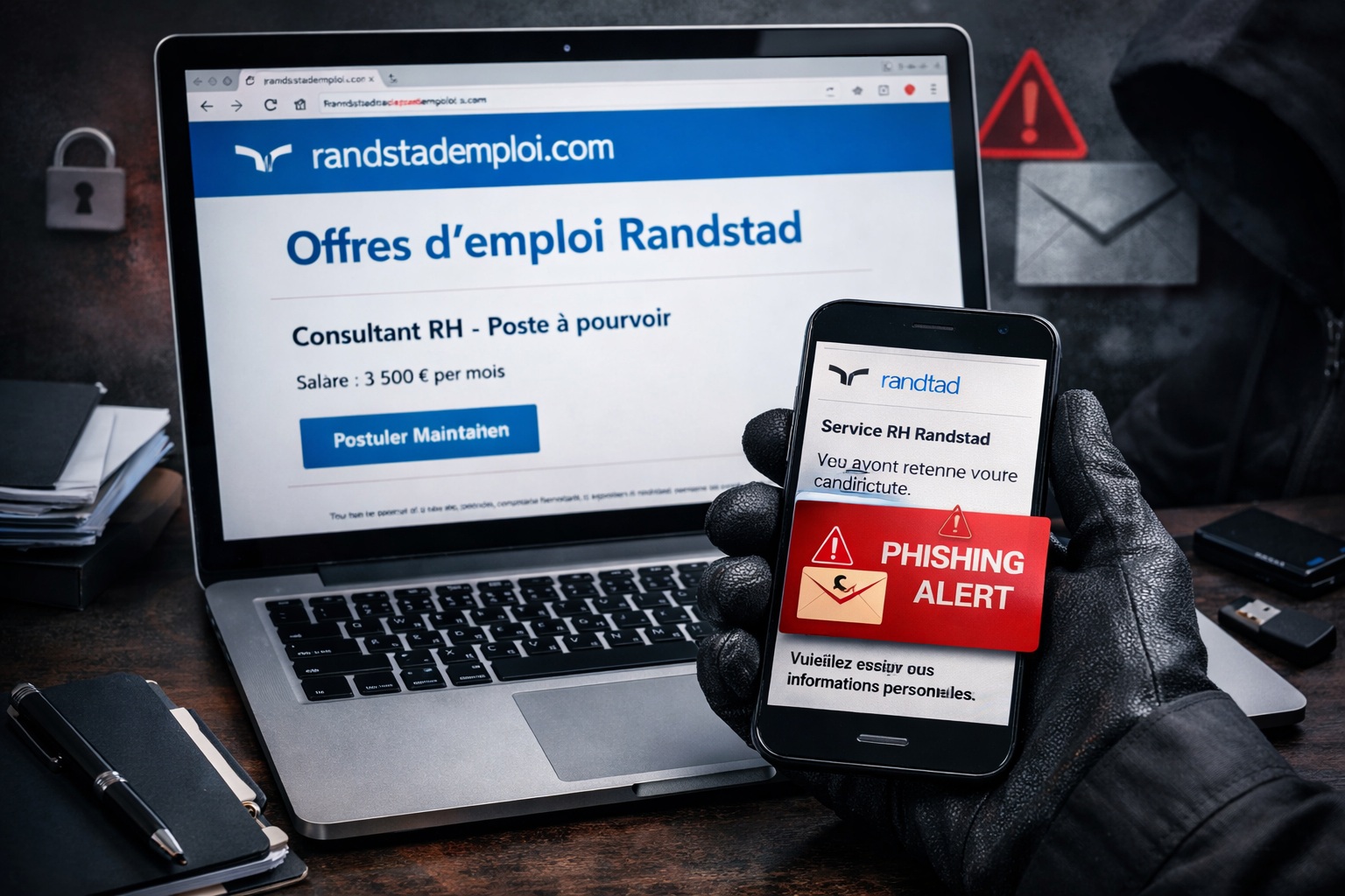 Faux emploi Randstad