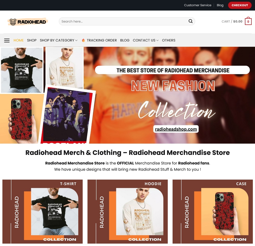 merchandising radiohead