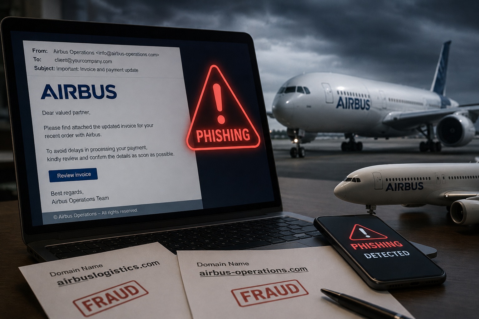 phishing Airbus