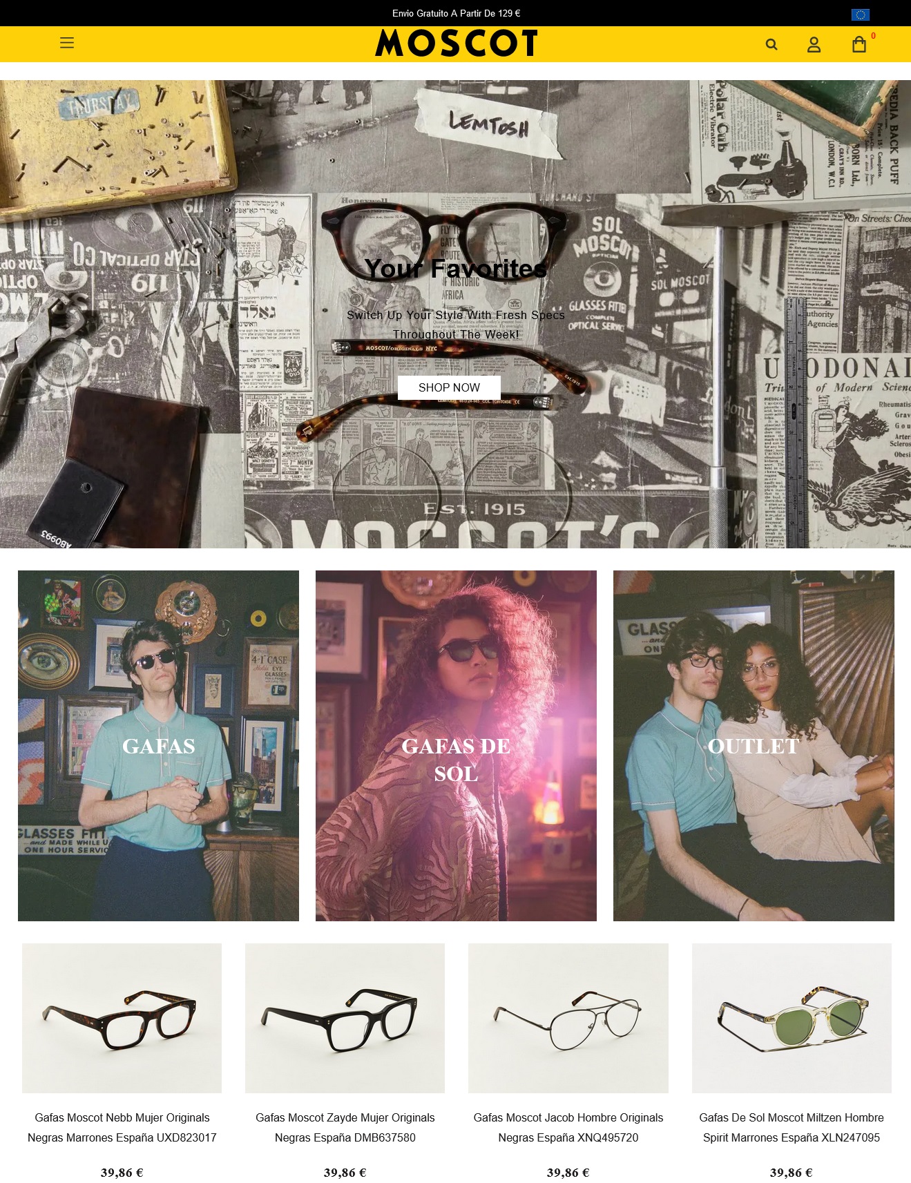 Contrefaçon lunettes Moscot