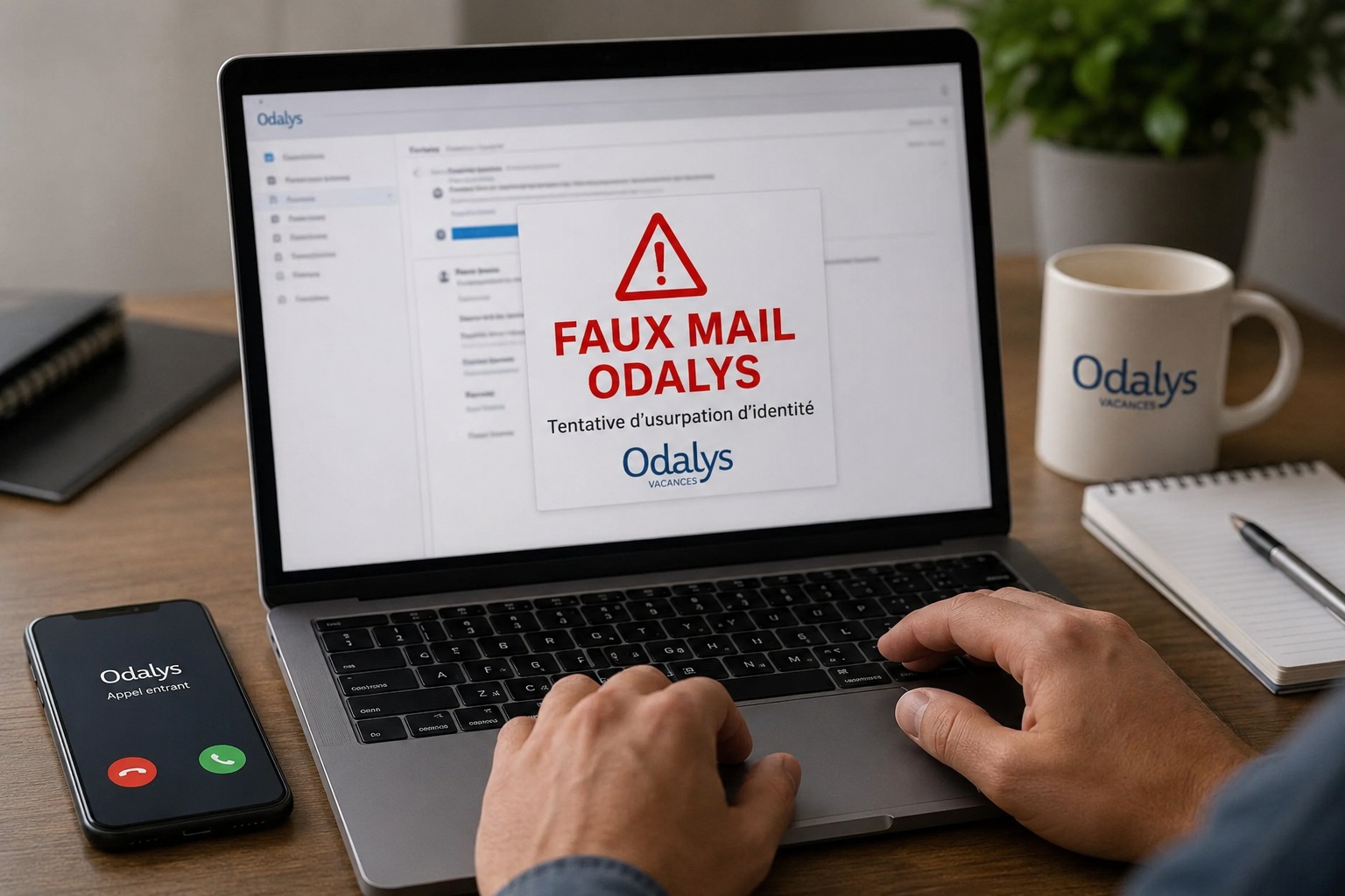 faux mail Odalys