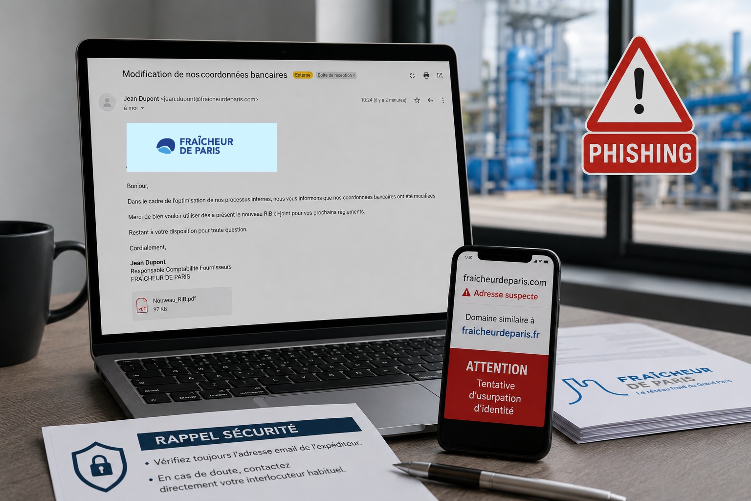 Fraîcheur de Paris Phishing