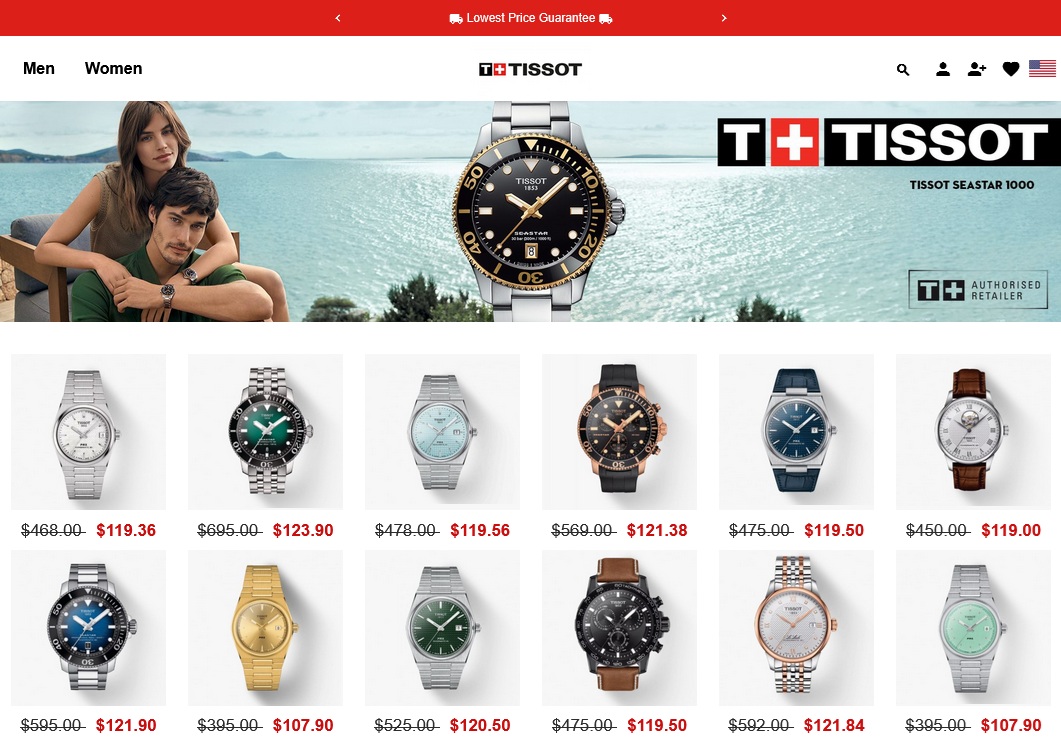 contrefaçon montre Tissot